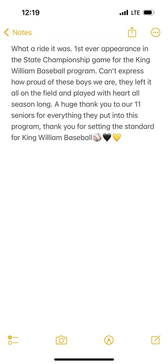 King William Cavalier Baseball tweet media