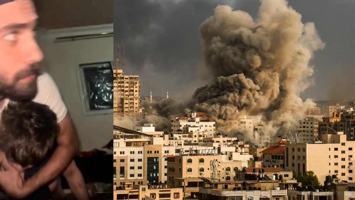 🔴 VIDEO: Hombre calma a su hijo asustado por las explosiones en Gaza. Aquí el dramático video 👇
tunota.com/mundo/hombre-c…
