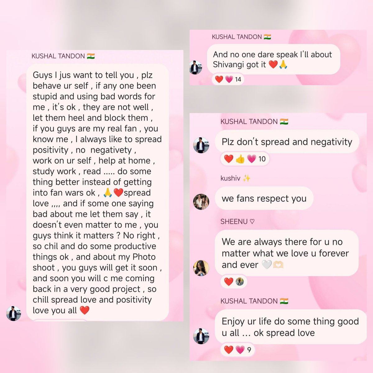 craazy_divya's tweet photo. One More Thing Few Weeks Ago KUSHAL Taken Stand For SHIVANGI. Whether It's On Instagram DM Atleast He Taken Stand.

But When Other Shipper Fans Saying So Rubbish To Him And Wishing For His..

She Didn't Take Stand In Any Platform. I Guess No. 

#KushalTandon https://t.co/1yZZBiu6S0