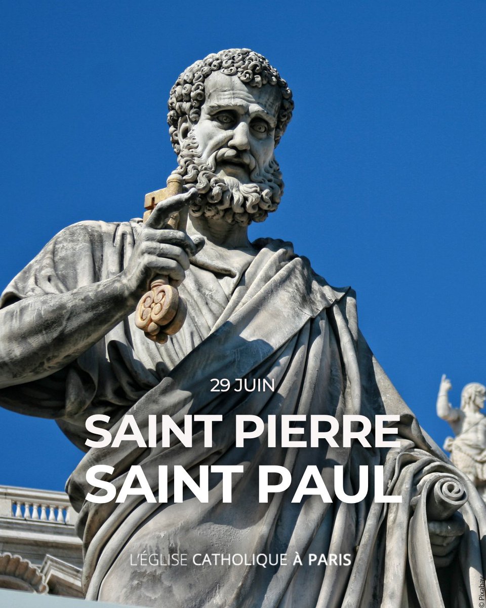 🙌 Nous célébrons aujourd'hui les saints Pierre et Paul,  l’un et l’autre avec un honneur égal et une même vénération. 

La même grâce a animé les deux hommes, qui sont devenus des piliers du christianisme. D’une manière à la fois unique et complémentaire, elle leur a fait vivre