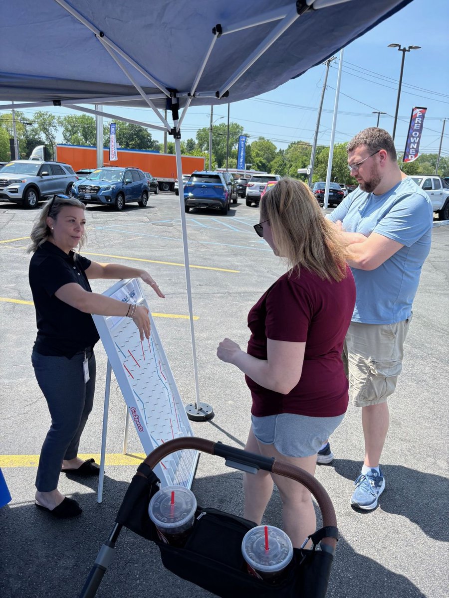 Come see us this week at our preferred dealers to browse vehicles, take a test drive, &amp; play a game for a prize!

6/16: Lia Nissan &amp; Metro Ford
6/17: Goldstein Chrysler 
6/18: DeNooyer Chevrolet 
6/20: Lia Chrysler &amp; Lia Toyota 

Full schedule &amp; details: broadviewfcu.com/carprizes