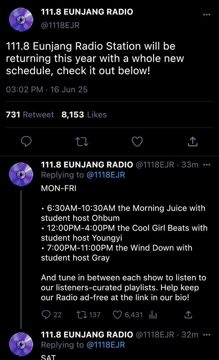 shselog's tweet image. WIND DOWN WITH GRAY — a #shse socmed au
in which yeon sieun is a radio host under the name gray, and ahn suho is his biggest fan