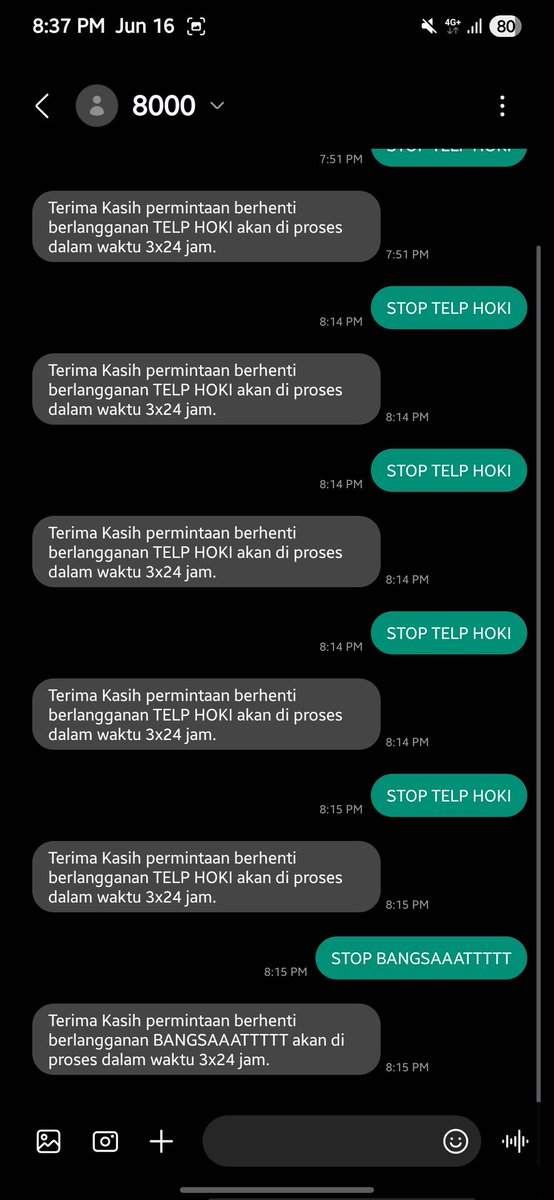 dedumpyz's tweet photo. GUA UDAH STOP MASIH GAK STOP JUGA. LO BISA BERENTIIN GAK NIH SPAM GAK JELAS INI BANGSAT? @Telkomsel https://t.co/Jc1VGGkM9c