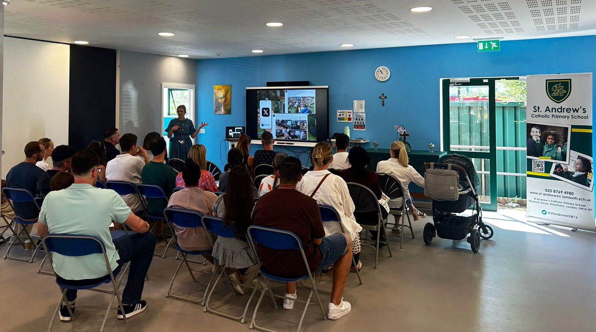StAndrewsSW16's tweet photo. What a fantastic morning at our Stay and Play event!  
We loved welcoming all our incoming EYFS children and their families today. ☺️ We can’t wait for you to join us in September for the start of your new adventure. Looking forward to seeing you all again at our picnic soon!✏️ https://t.co/d8aBHtedr6