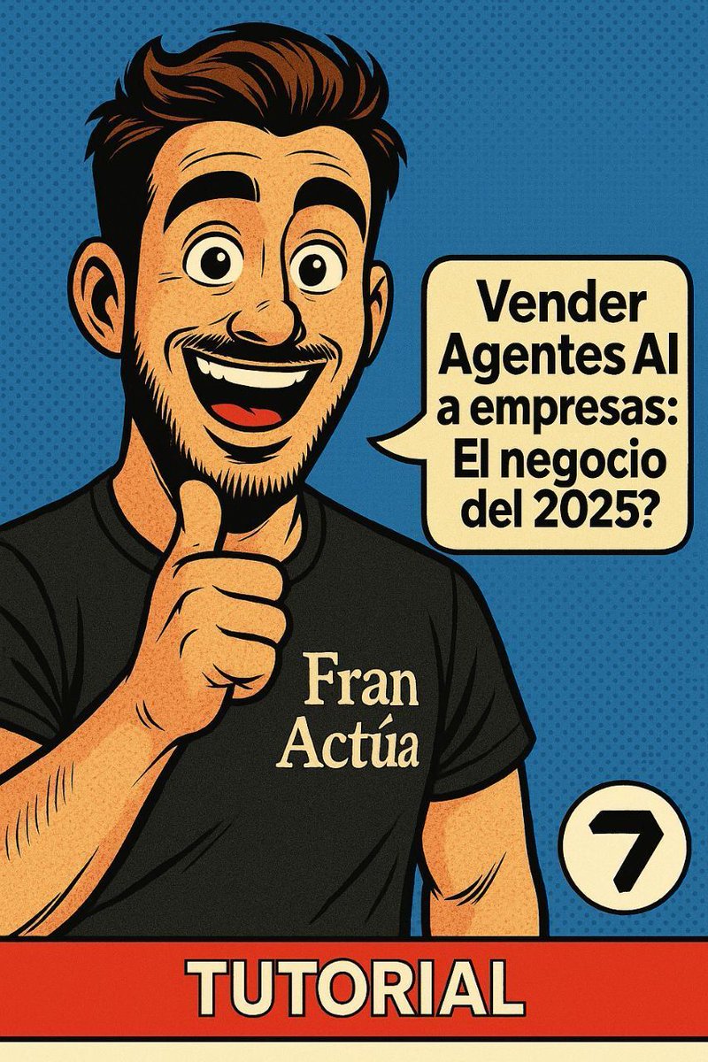 📕 Tutorial: Cómo vender Agentes IA a empresas.

Una de las opciones más interesantes y sencillas de monetizar la IA este 2025.

Explicación👇