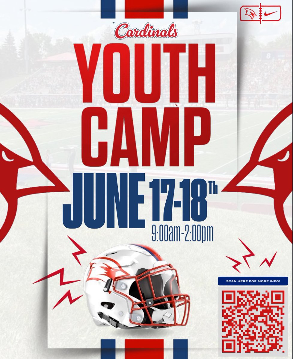 🚨LAST CALL to sign up for our Youth Camp🚨

📋Still have a few slots available
(1st-8th grade)

⏰Registration closes at 8 PM tonight.

🔗👇 LINK TO SIGN UP 
svsufootballcamps.totalcamps.com/shop/product/4…