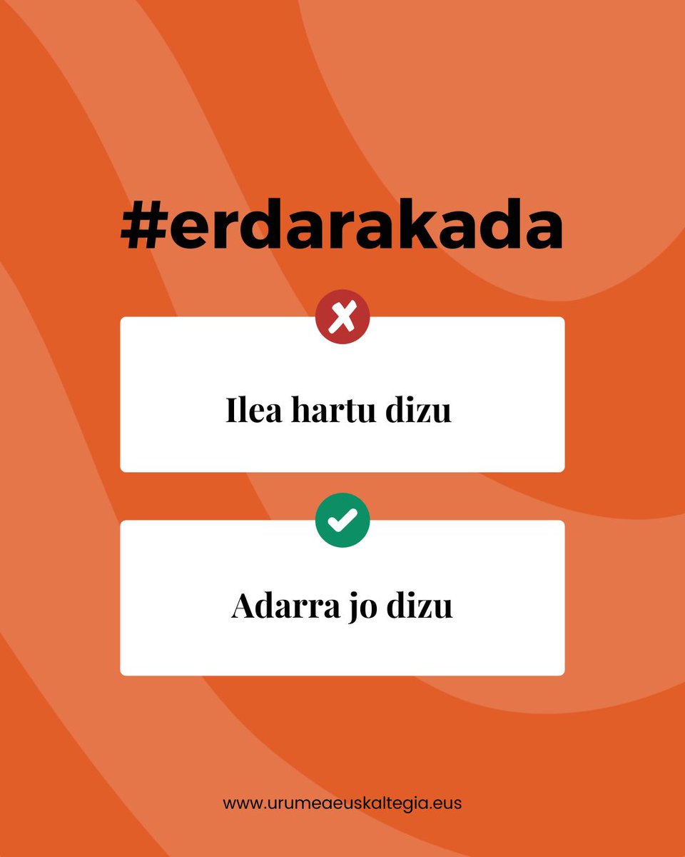 Urumeaeusk's tweet photo. ERDARAKADA tipikoa! 😵‍

🚫 Ilea hartu dizu
✅ Adarra jo dizu

Zein da gainetik kendu ezin duzun #erdarakada?

#urumea #altza #euskaltegia #euskera #euskaltegi #aprendereuskera #EuskaraIkasi #donostiaeuskaraz #erdarakada https://t.co/Z0DYi3BQC3