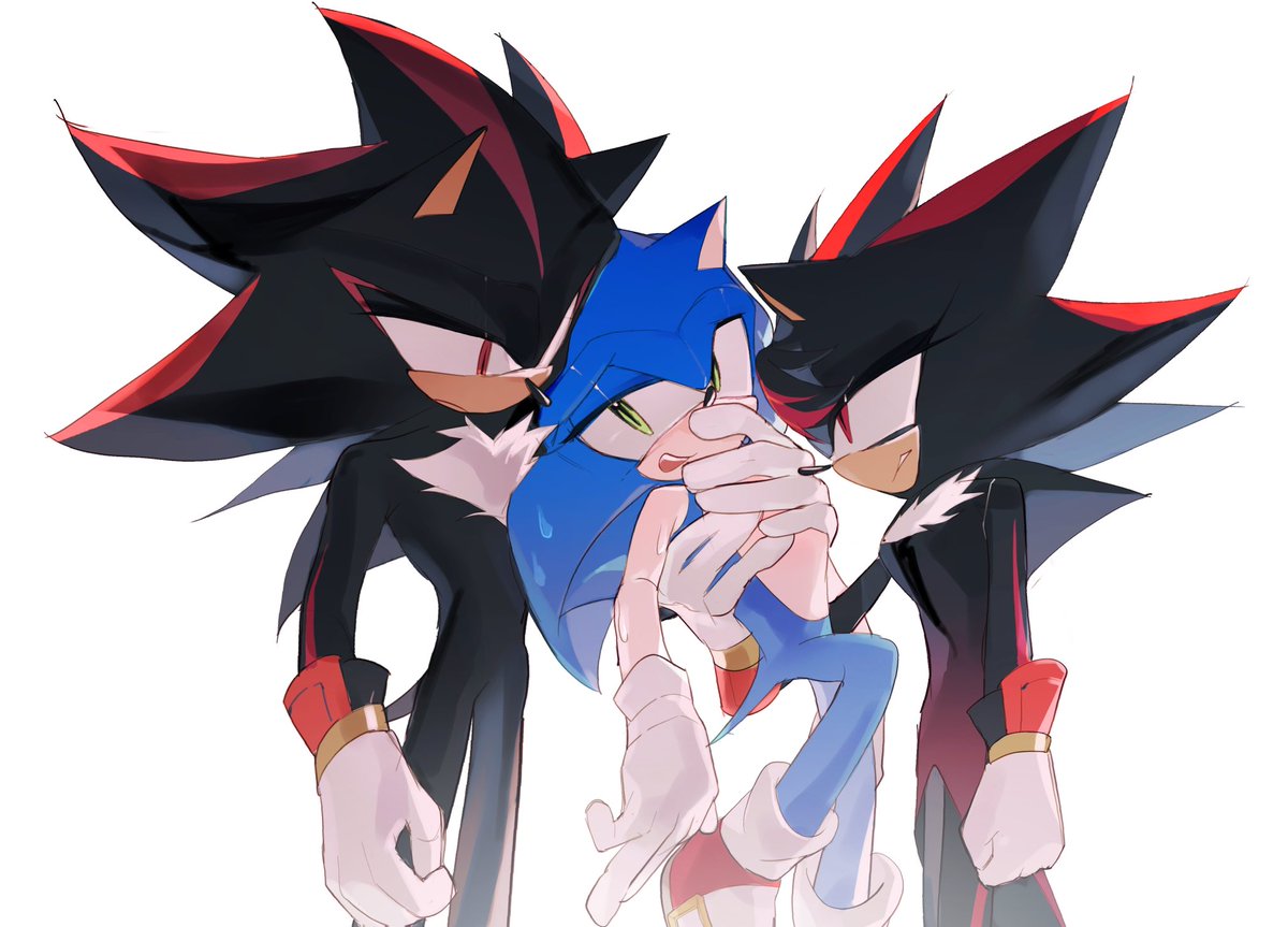 #Shadonic  ♂🖤→💙♂←🖤♀