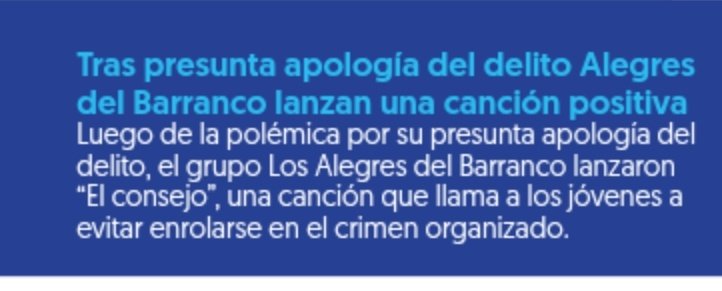 .<a href="/losalegresmx/">Los Alegres MX</a> atienden la petición de <a href="/PabloLemusN/">Pablo Lemus Navarro</a> y componen una canción propositiva contra la apología del delito, y el reclutamiento forzado.

<a href="/FiscaliaJal/">Fiscalía del Estado de Jalisco</a> anuncia la posibilidad de levantar los cargos contra el grupo.

Vía <a href="/ElFinanciero_Mx/">El Financiero</a>