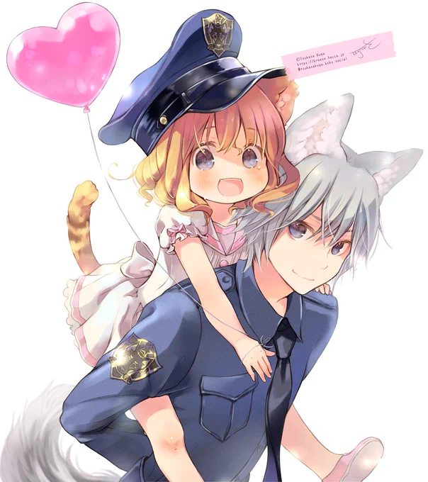 #おまわりさんの日 新しいのが描きたかったのに無念。。。