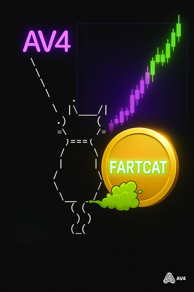 AV4dex's tweet photo. Back from the backrooms 💨

$FARTCAT @FartCatOfSol runs on pure gas and meme lore. Smells like 0101

Catch it flying on AV4 DEX, the smoothest spot to trade on Solana #AV4

#Solana #fartcat #Crypto https://t.co/Zxx7tkmD5O