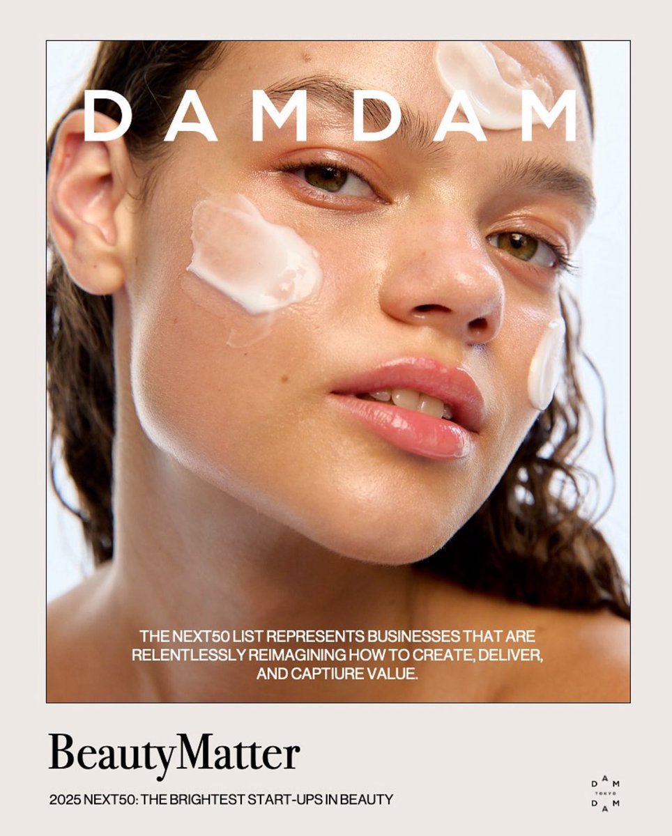 Wow ! Damdam Tokyo is #nextfifty @beautymatter #jbeauty #science a company founded by Giselle Go and Philippe Terrien damdamtokyo.com/en cc FaB <a href="/BeautytechTokyo/">FaB Tokyo Fashion and Beautytech</a>