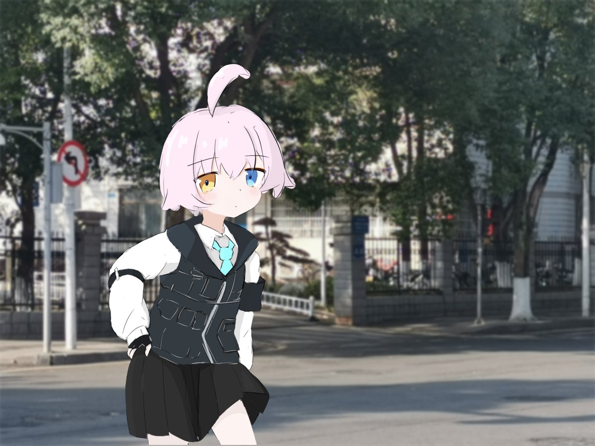 niklei430's tweet photo. "Sensei......you are here,huh.
...Wanna skip work and nap?"
(A current of tenderness crept in,with a flutter going through my heart)
She blushed slightly...
(哈哈哈，趁着高三的英语读后续写还没忘记，多写一点高级表达) https://t.co/5T8GBxs2Sv