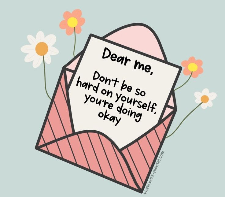 🧠 Exercice de visualisation : 

➡️ Écris toi une lettre en commençant par « Dear Me, »

But : Écrire quelques lignes bienveillantes et motivantes pour te booster toi-même en rappelant par exemple tes succès, tes forces et tes objectifs. ✅️

À toi de jouer ! 📝