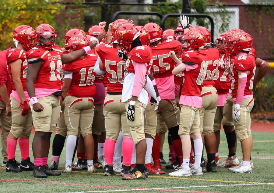 SHS FB Weekly Quotes “The man who moves a mountain, begins by carrying away small stones.” #SummerWorkouts #StratfordFootballPride #cthsfb #OutworkFatigue