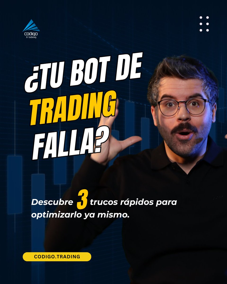CodigoTrading's tweet image. 🚨 ¿Tu bot de trading está perdiendo dinero?

👉 codigo.trading/trading-chatgp…

⚠️Advertencia: El trading conlleva alto riesgo de pérdida de capital. La información es solo informativa.

#tradingautomatizado #inteligenciaartificial #botdetrading #tradingconia #inversionesinteligentes