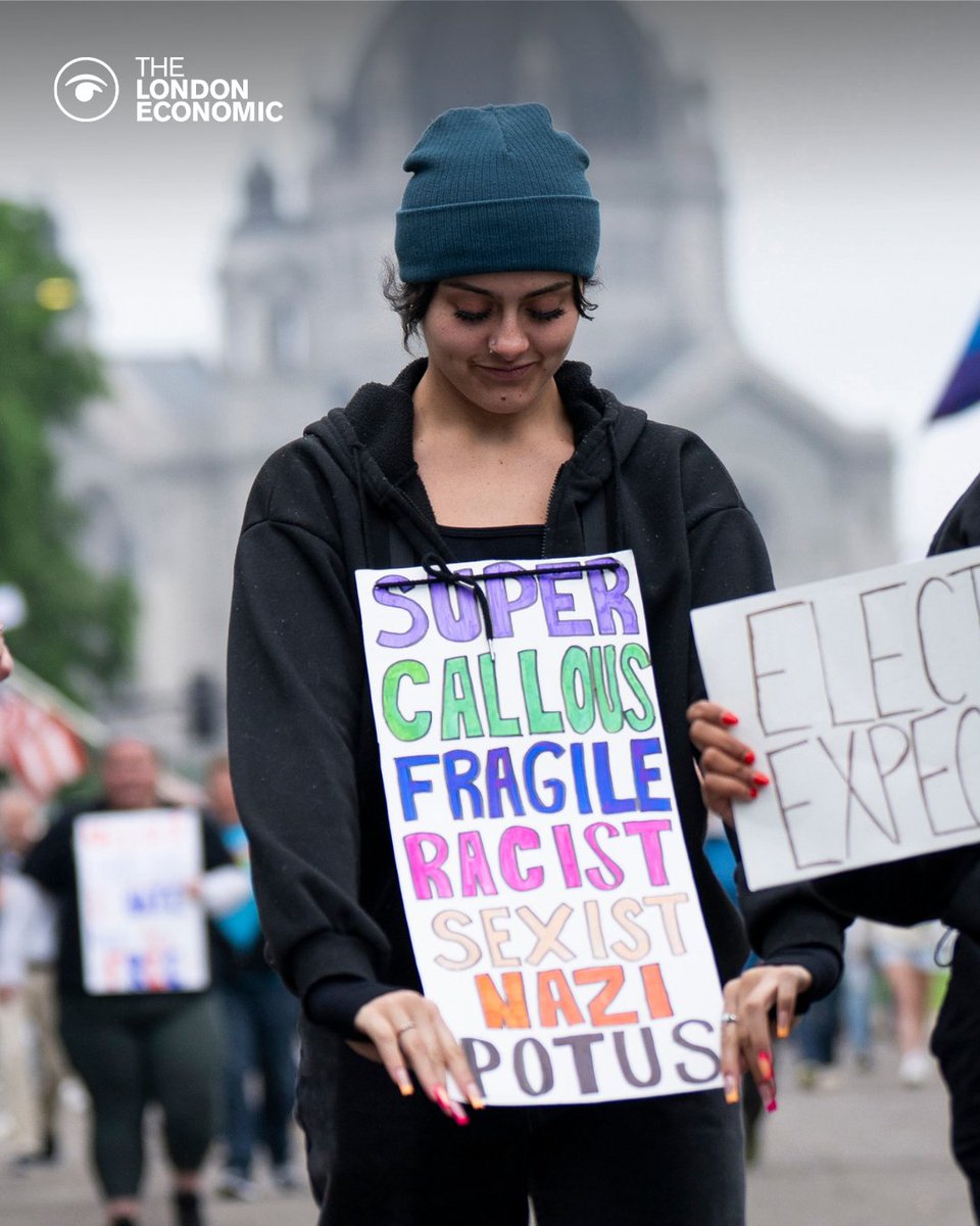 Ladies and gentlemen, here it is - the best sign from this weekend's anti-Trump protests in the US