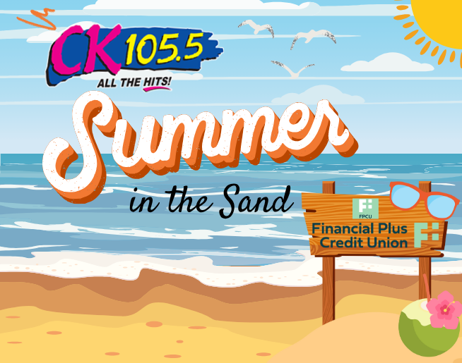 ck1055's tweet photo. Listen @ 8:25, 10:40, 11:40, 3:40 &amp; 4:40 for your chance to win $1000 in Summer in the Sand sponsored by Financial Plus Credit Union! Qualify for your spot to join us at Lake Callis in Davison on Saturday, June 28th! Details at https://t.co/JLOHEQAk3L https://t.co/sR6t758dQ1