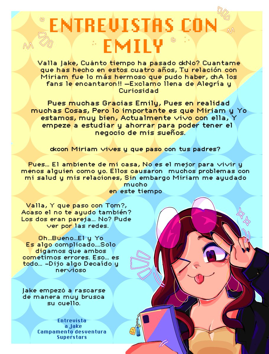 🌷✨Jake Rediseño🌷✨
Campamento Desventura Superstars Au ⭐
#disventurecamp #disventurecampallstars #dctwt #campamentodesventura #disventurecamp4 #jake