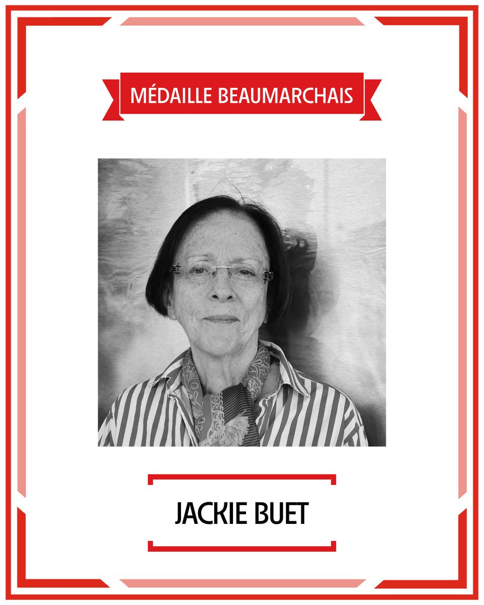 SACD officiel (@sacdparis) on Twitter photo #prixSACD Jackie Buet, la directrice et cofondatrice du Festival international de films de femmes de Créteil, reçoit une médaille Beaumarchais.
<a href="/JackieBuet/">Jackie Buet</a> <a href="/fiffemmes/">Films de Femmes</a> #prixSACD Jackie Buet, la directrice et cofondatrice du Festival international de films de femmes de Créteil, reçoit une médaille Beaumarchais.
<a href="/JackieBuet/">Jackie Buet</a> <a href="/fiffemmes/">Films de Femmes</a>