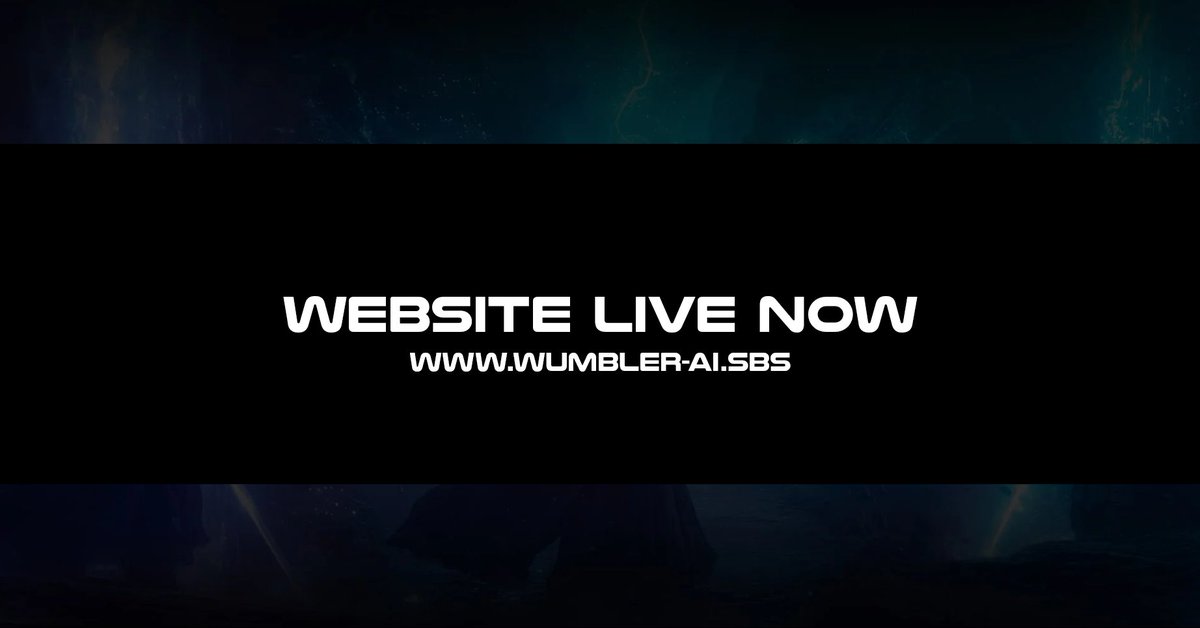 WumblerAI's tweet photo. We're live!
Explore WUMBLER AI — your LSD coordination protocol powered by autonomous agents on Solana.
Check out our vision, tech, and roadmap:
🔗  https://t.co/mSD8JRXEXS https://t.co/yrKJB2mlFQ
