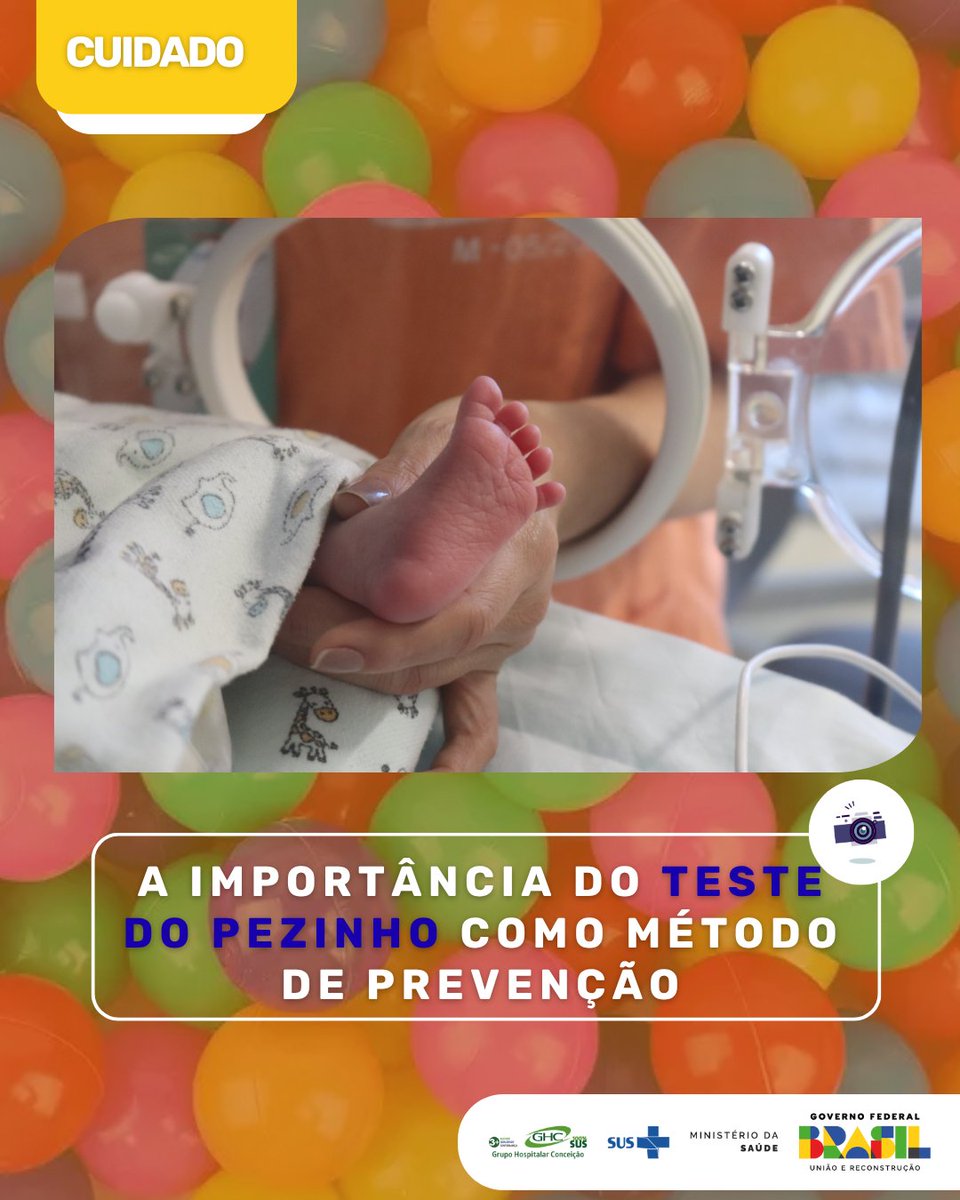 comunicaGHC's tweet photo. CUIDADO
A importância do Teste do Pezinho como método de prevenção

Previsto na legislação desde 1990, o exame foi regulamentado pela Lei 14.154/2021 e pode identificar diversas doenças de forma precoce

Confira: https://t.co/KKb93BNgCp https://t.co/JigBZD73LK