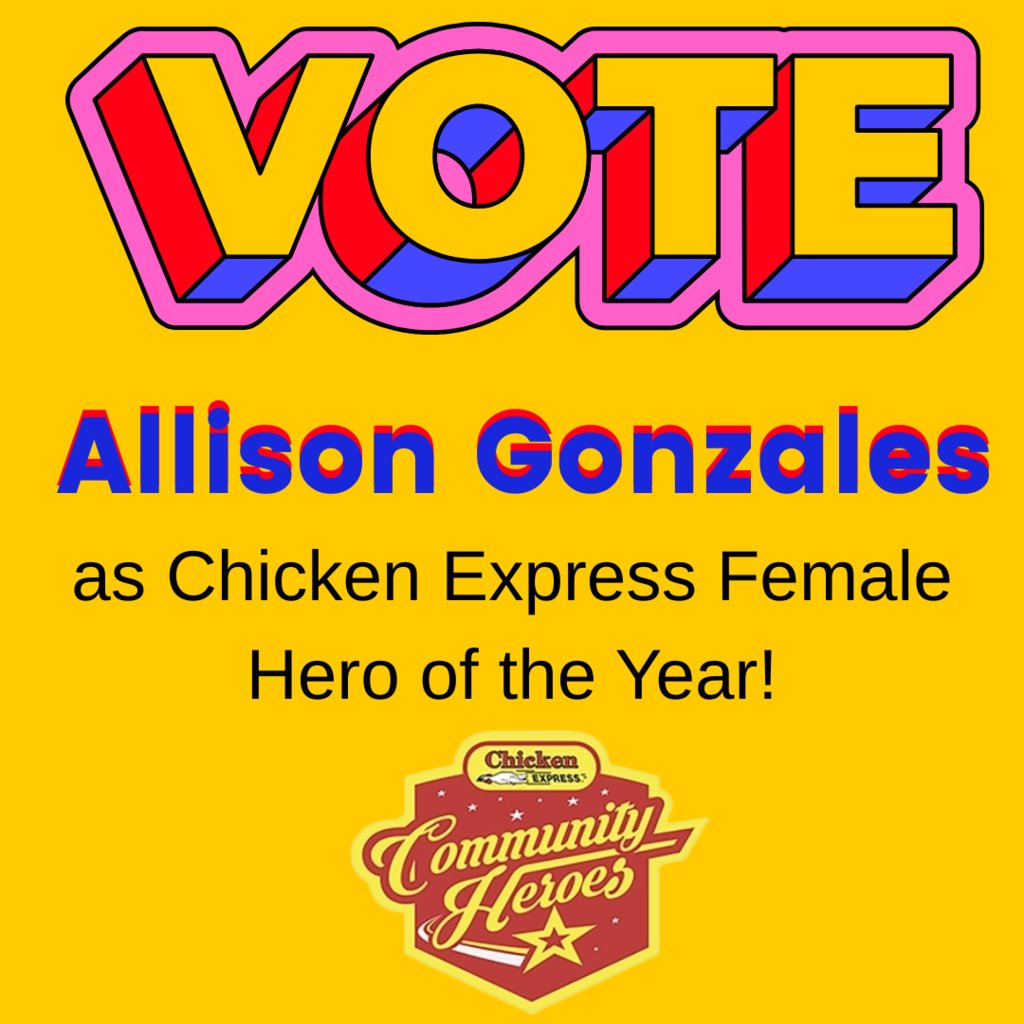 Vote for Sunnyvale ISD"s Allison Gonzales as  Chicken Express Female Hero of the Year!  
Voting is open and unlimited!  
texasfootball.com/chicken-expres…

#SunnyvaleISD  #RaidersRise