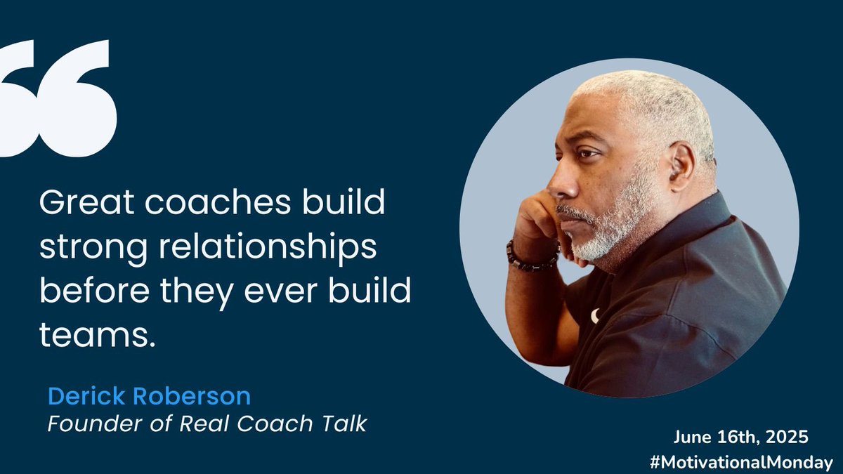 CoachRob06's tweet photo. Motivation Monday! #RealCoachTalk https://t.co/YqYTLw8z1Q