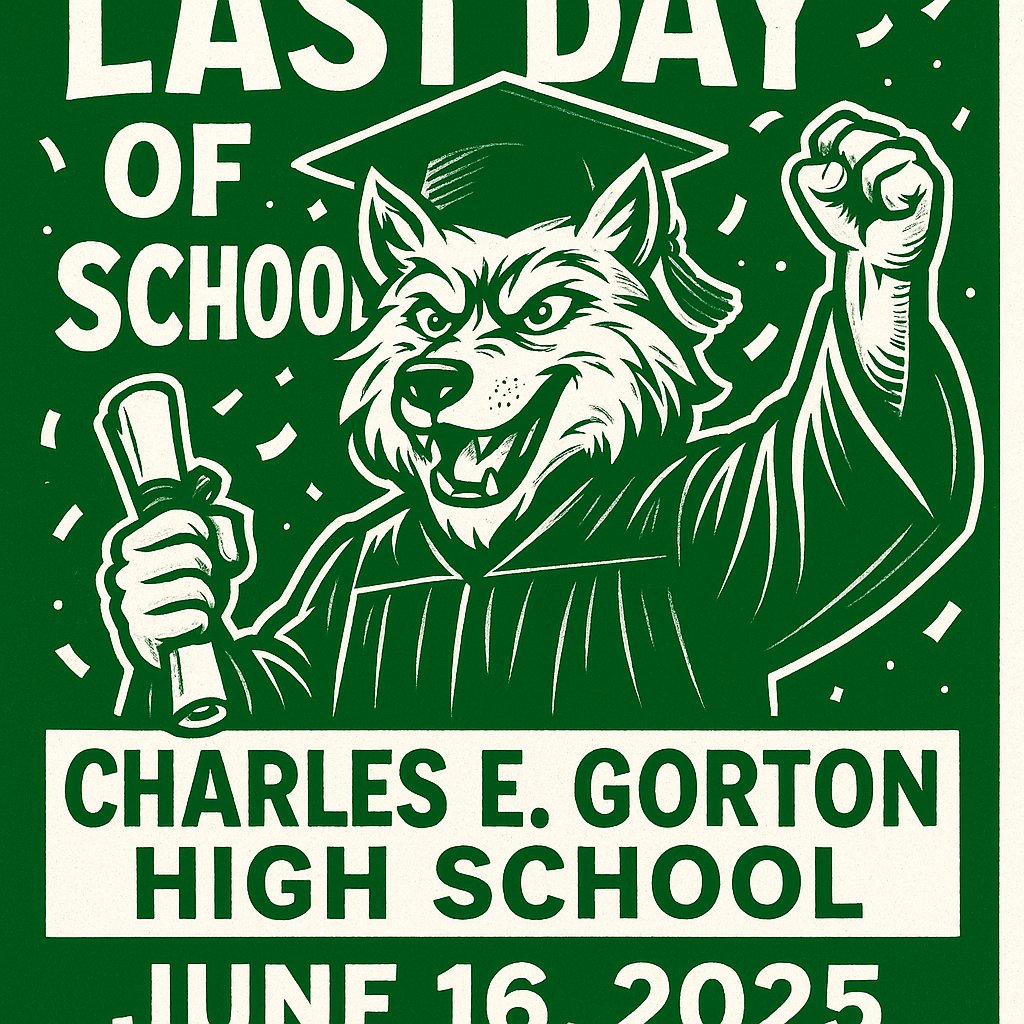 TODAY IS THE FINAL DAY OF INSTRUCTION AT GHS!!

Regents week begins tomorrow, 6/17 through the end of the school year.  Students ONLY attend the dates and times that they have exams scheduled.  ANY QUESTIONS PLEASE CONTACT THE SCHOOL.