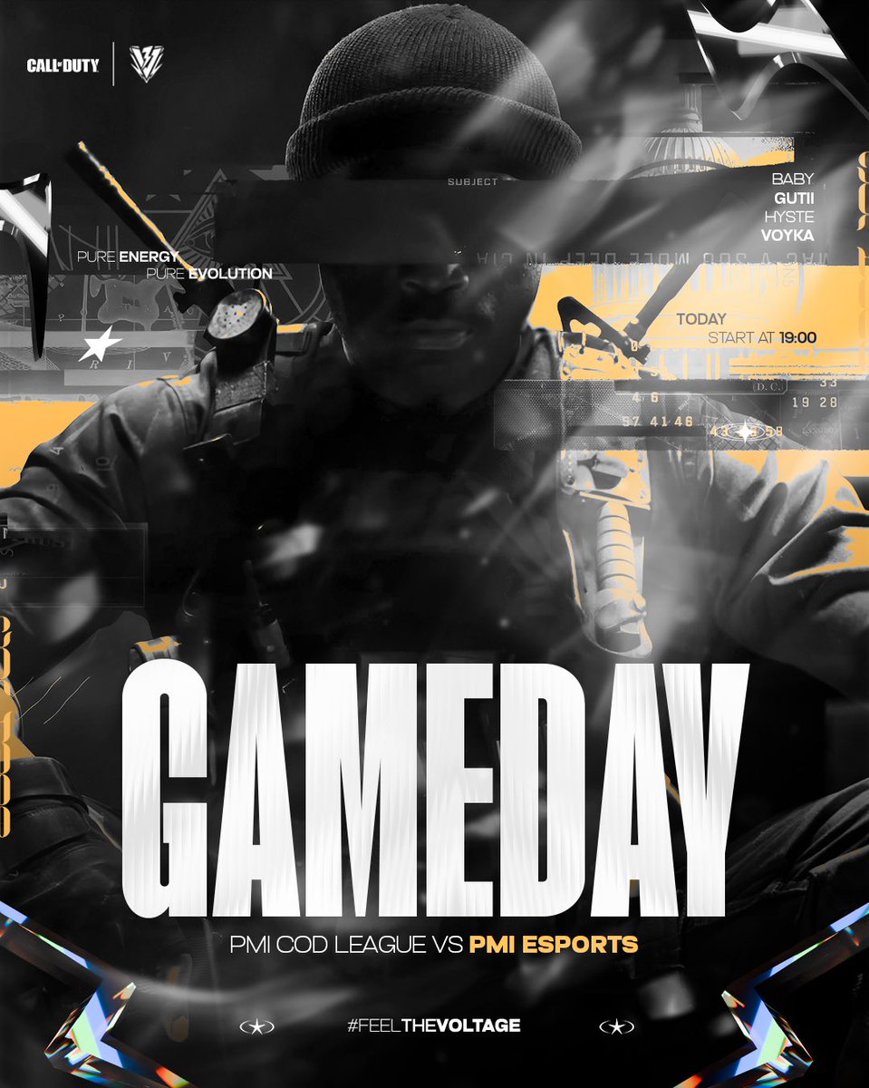 ⚡ DÍA DE GUERRA ⚡
Hoy el Escuadrón de la Tormenta sale a cazar en la PMI COD League

🔫Operación Sobrecarga Eléctrica 🔫

🎖️Comandante a cargo de la operación: <a href="/Esdeath_27/">Esdeath</a>

🪖Soldados de Élite desplegados para la operación:
<a href="/xBaByGOAT/">BaBy</a> <a href="/19Gutii/">ioze</a> <a href="/HysteTW/">Hyste</a> <a href="/voykaa_/">voyka</a> 

🎯Objetivo a