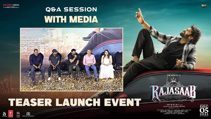 FilicomarqHouse's tweet photo. #TheRajaSaabTeaser launch event 

#Watch - https://t.co/MXUUtnfI5w

#Prabhas #NidhhiAgerwal #MalvikaMohanan #TheRajaSaabOnDec5th #Filicomarq https://t.co/R6qhPWk0Es