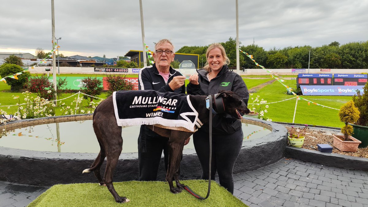Dysart Stakes A9 525 Final 🏆

Congratulations to Tony Hamilton following Faydas Choice’s thrilling win in Mullingar on Saturday.

#GoGreyhoundRacing #ThisRunsDeep