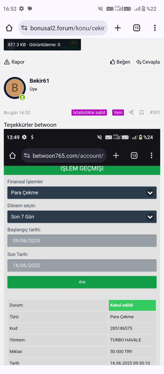 BekirASAN2's tweet photo. Teşekkürler betwoon @1 https://t.co/Dle5ePei9g