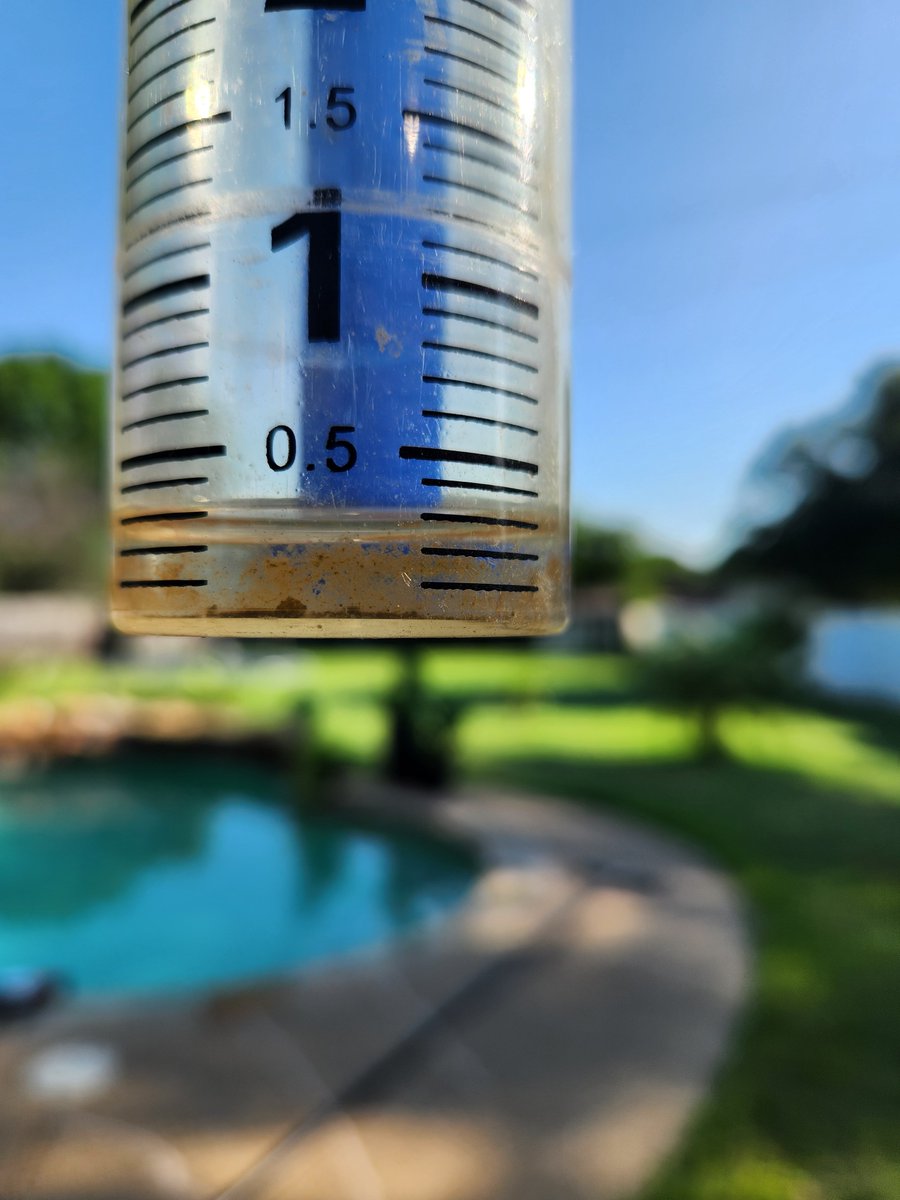 . 3 Inches from yesterday's rain