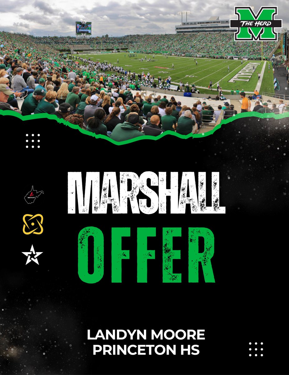 Coalfields & Co. (@coalfieldsco) on Twitter photo '27 Princeton OL Landyn Moore (<a href="/moore_landynn/">Landyn Moore ⭐️⭐️⭐️ OL</a>) reportedly received an offer from Marshall! #wvprepfb '27 Princeton OL Landyn Moore (<a href="/moore_landynn/">Landyn Moore ⭐️⭐️⭐️ OL</a>) reportedly received an offer from Marshall! #wvprepfb