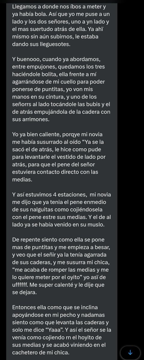 arrimonero10's tweet photo. Exelente relato 😋 de una pareja, por cierto ya se estas volviendo fans de ir al metro hacer travesuras gracias por compartir✋ https://t.co/9sKCNSW0j9