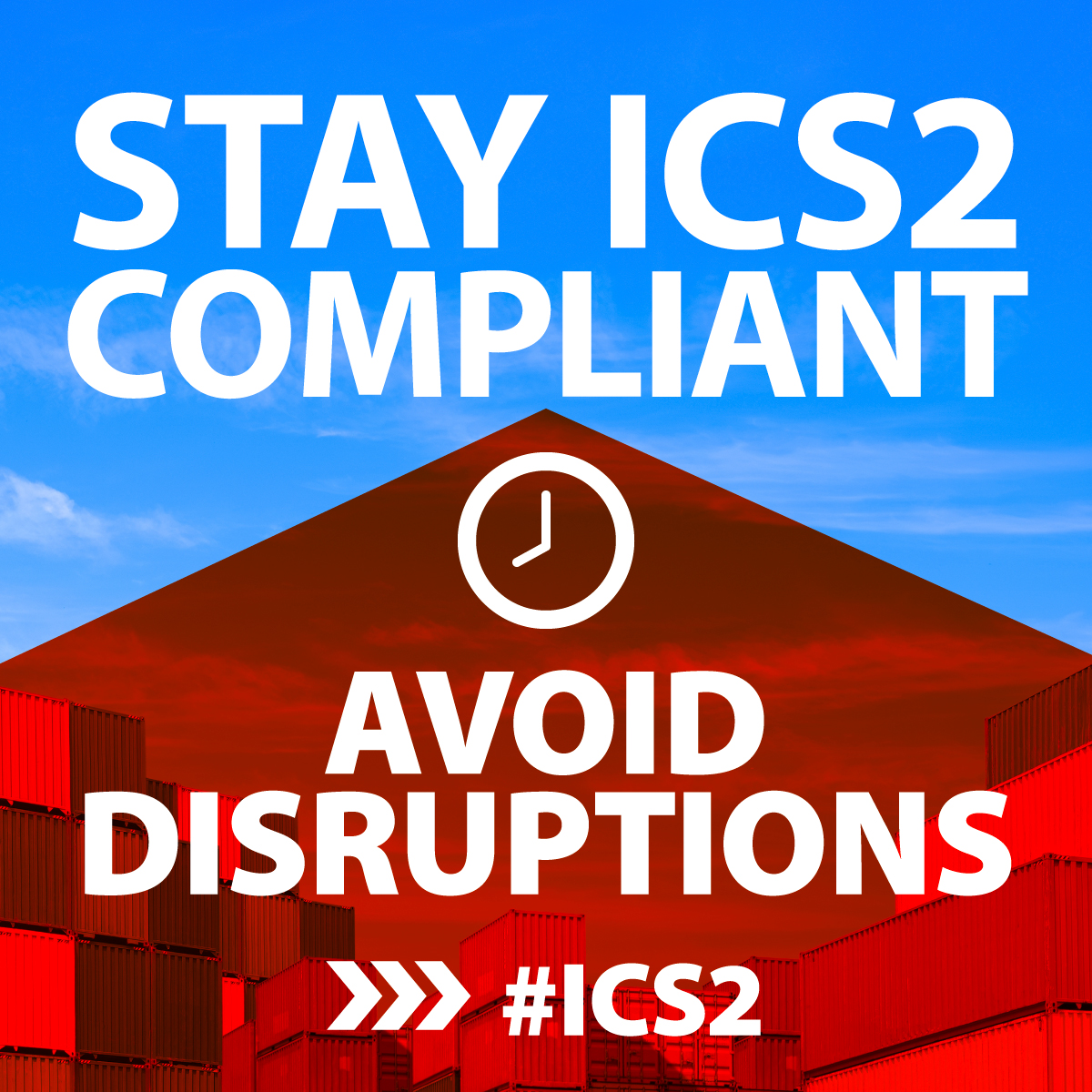 Road &amp; rail carriers, don’t risk disruptions.
From 1 September, non-compliance with #ICS2 may lead to:
❌delays or goods stopped at border crossing points;
❌possible penalties, depending on national decisions.

✅ Learn more and ensure you’re compliant➡️ europa.eu/!kqt3Qp
