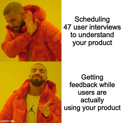 PheedBack_co's tweet photo. User interviews are important, but they don't scale! 

Start working smarter with Pheedback and get real answers from real users!

#productmanagerproblems https://t.co/n1DVqhhn5b