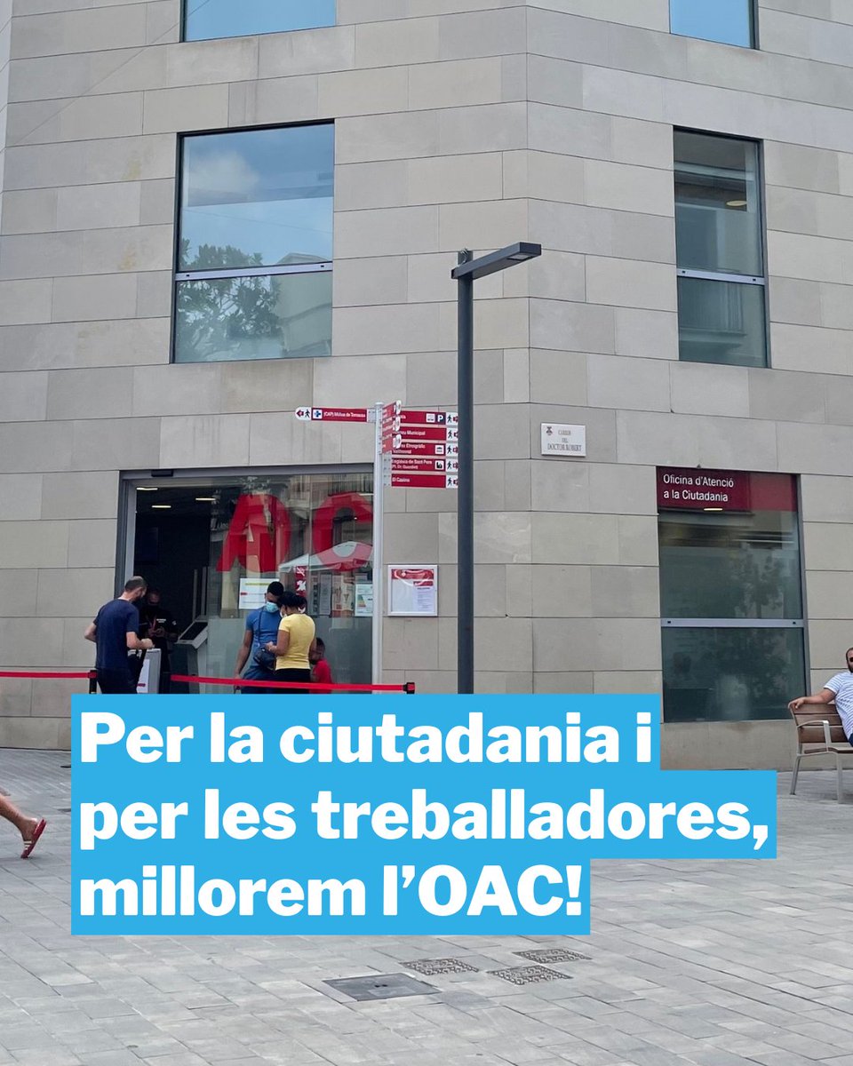 AUP_Rubi's tweet image. Nova proposta al ple de juny per millorar l&apos;OAC de #rubicity

Les instal·lacions i els recursos humans disponibles resulten insuficients per 82.000 habitants.

Aquest fet provoca massa temps d&apos;espera, una major càrrega de treball per al personal i queixes entre la ciutadania.