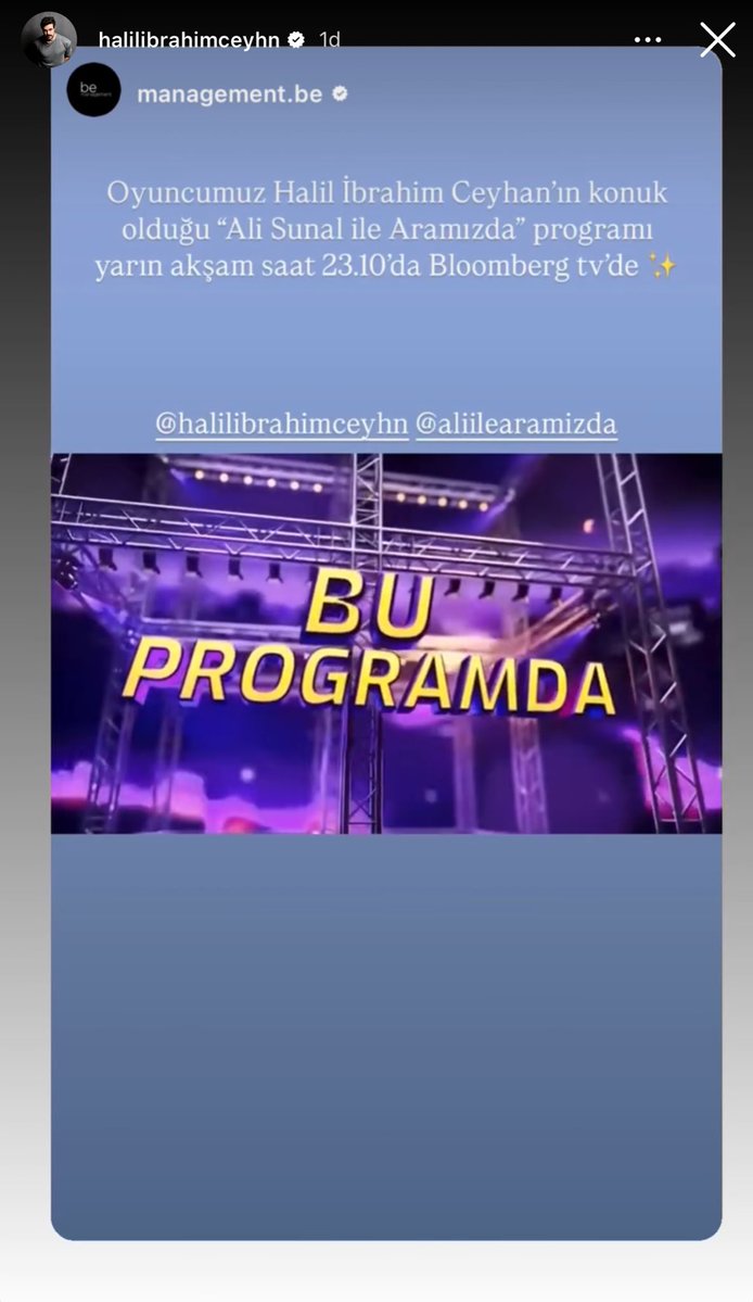Halil İbrahim Ceyhan IG story 

#HalilİbrahimCeyhan