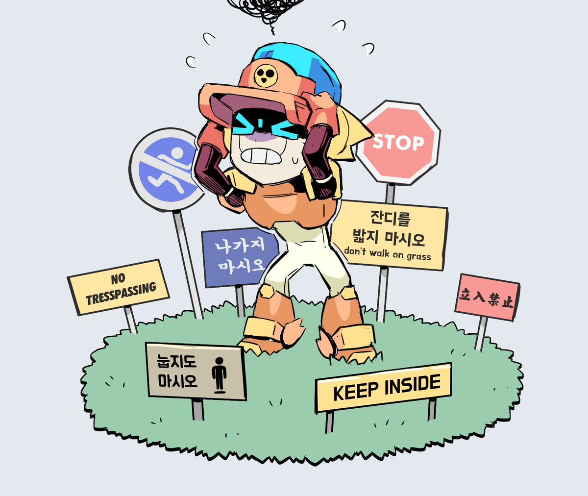 Gogisimping's tweet image. Rule conflict
#BrawlStarsLarry