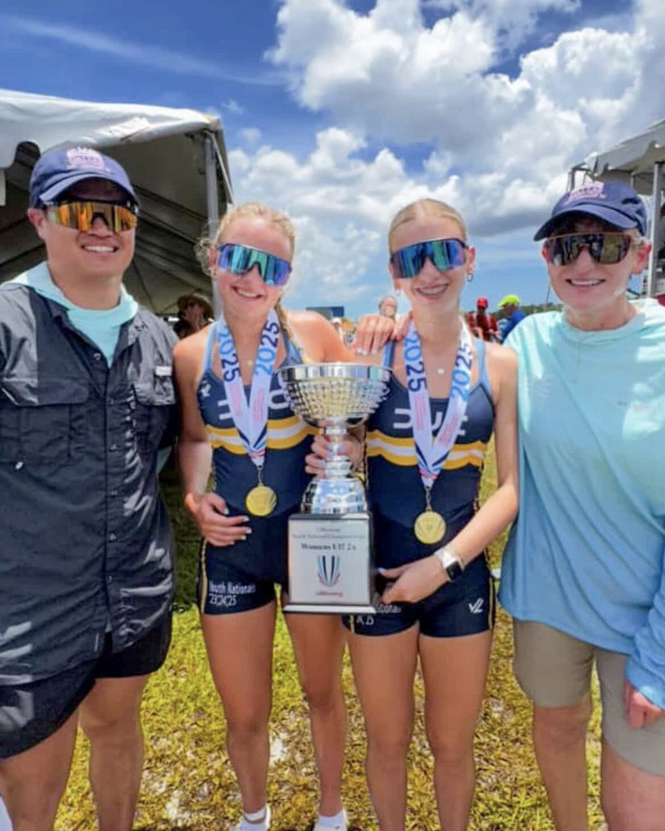 Congratulations to rising sophomore Hedda Beck on winning a national title at the USRowing Youth National Championships!

Beck competed in the Women’s U17 Double Sculls, rowing in the bow seat alongside her Dallas United Crew teammate, London Ezell.

#GoFriars