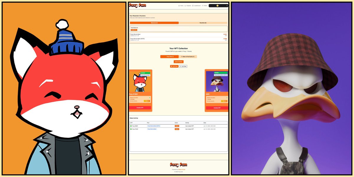 Diablito (@diabloincognit0) on Twitter photo Duck it…staked with a schedule of rewards…why the Fox wouldn’t I?
Only on ApeChain. <a href="/ApeChainHUB/">ApeChainHUB</a> <a href="/foxyfam_/">FoxyFam 🦊</a> <a href="/dawnoftheduck/">Dawn of The Duck</a> Duck it…staked with a schedule of rewards…why the Fox wouldn’t I?
Only on ApeChain. <a href="/ApeChainHUB/">ApeChainHUB</a> <a href="/foxyfam_/">FoxyFam 🦊</a> <a href="/dawnoftheduck/">Dawn of The Duck</a>