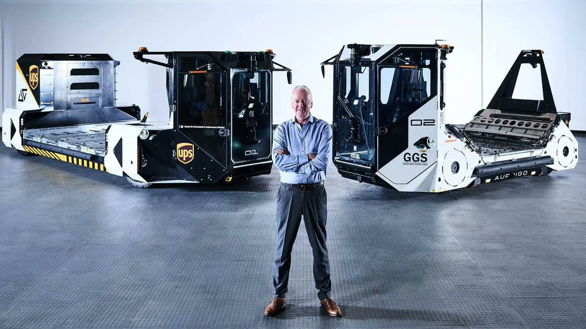Aurrigo CEO David Keene, 61, from Kenilworth, Warwickshire , received the award for his efforts to decarbonise airports, after he worked for a decade to launch the Auto-DollyTug, which moves luggage and cargo around six airports across the world.

bbc.com/news/articles/…