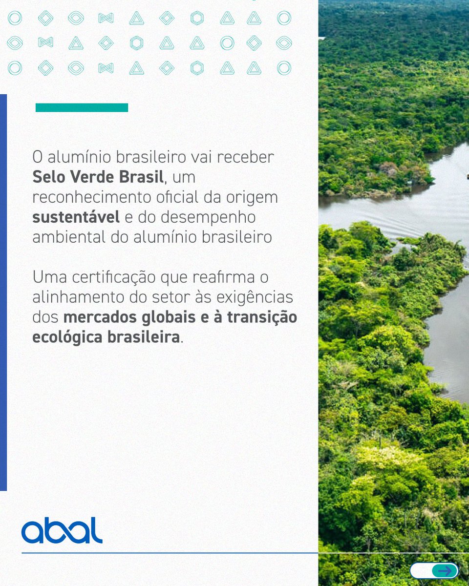 AluminioABAL's tweet image. A indústria do alumínio no Brasil avança com investimentos estruturais para consolidar uma cadeia de valor cada vez mais limpa, rastreável e integrada à transição ecológica.

#COP30 #ABAL #aluminio #descarbonização #industria #energiaLimpa #transiçãoenergética #reciclagem