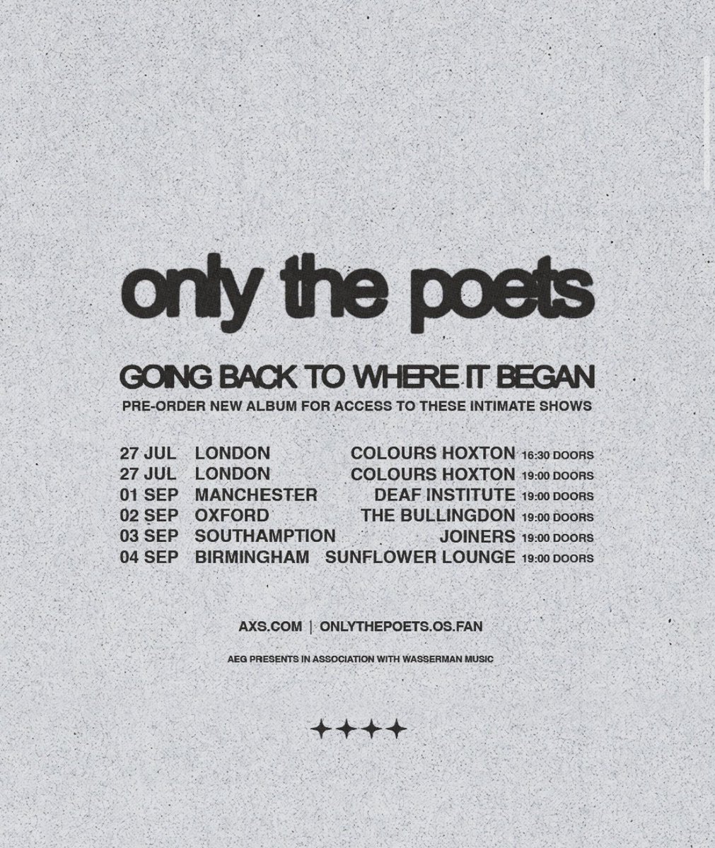"pre-order new album" EXCUSE ME???? 
<a href="/onlythepoetsuk/">only the poets</a>
