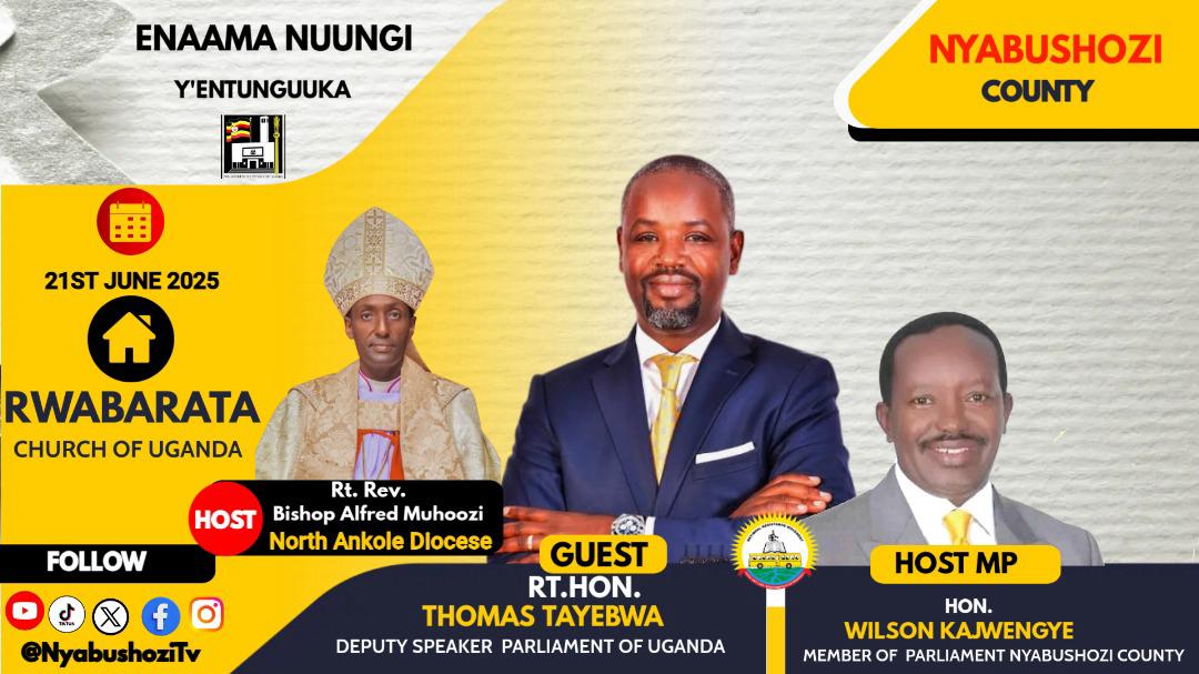 <a href="/WKajwengye/">wilson kajwengye</a> <a href="/Thomas_Tayebwa/">Thomas Tayebwa</a> Enaama Nuungi Y'entunguuka 💪💪👍 twakwachiira Rt.Hon. <a href="/Thomas_Tayebwa/">Thomas Tayebwa</a>  omuri Sanga Rwabarata #NyabushoziCounty <a href="/WKajwengye/">wilson kajwengye</a>  #OmubaaziGwaitu ogwa #NyabushoziCounty