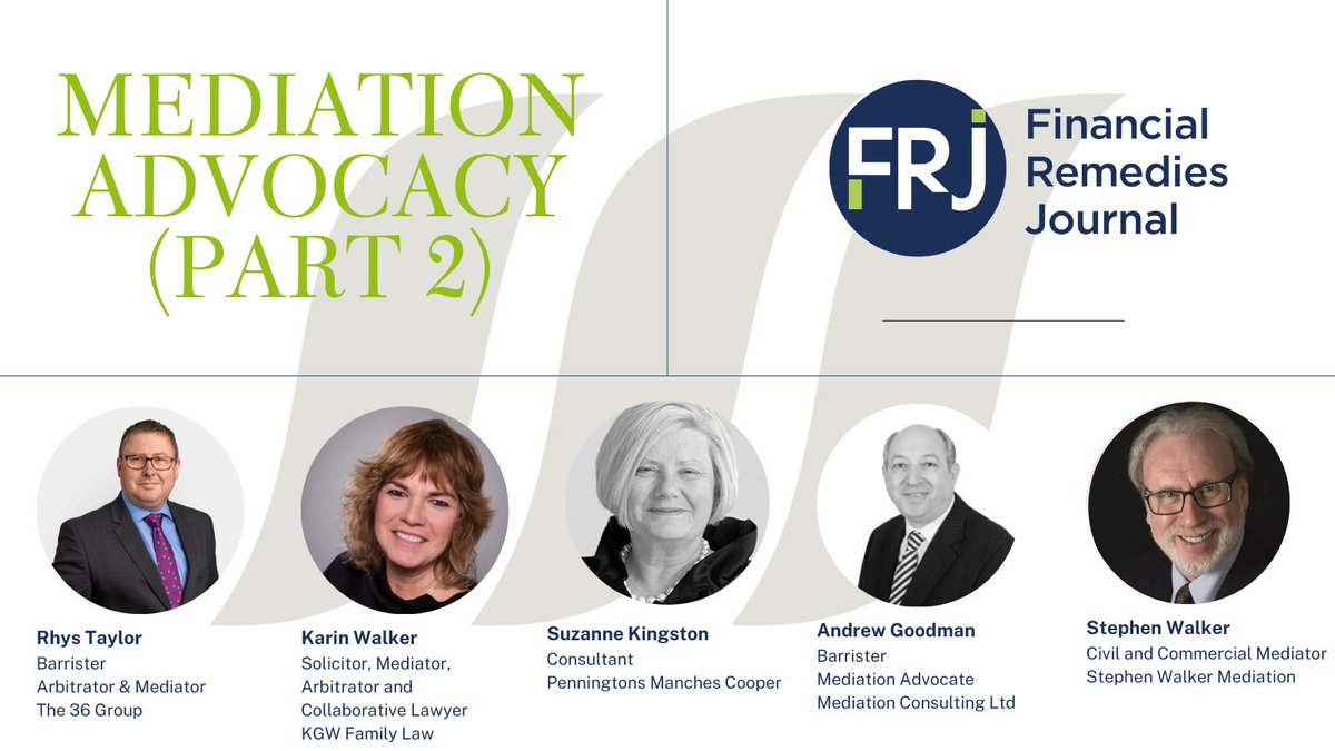 Watch the recording of ‘Mediation Advocacy (Part 2)’, first broadcast on Tuesday 10th June 2025.

This webinar, hosted by Rhys Taylor, brings together four leading mediators to talk about the art of advocacy in the mediation context. 

classlegal.com/blogs/webinars…