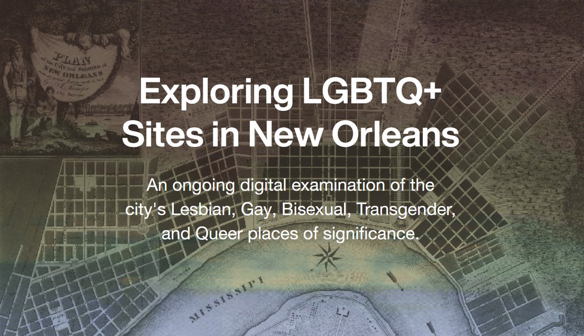 ArchPresStudio's tweet photo. We highlight the thesis project of our newest staff member, Sarah Quinn. Her graduate thesis at the HP program at Tulane University, named Mapping Underrepresentation: Recording &amp; Interpreting Historic LGBTQIA+ sites focused on historic LGBTQ+ sites in New Orleans, Louisiana. https://t.co/VxTdXixJno