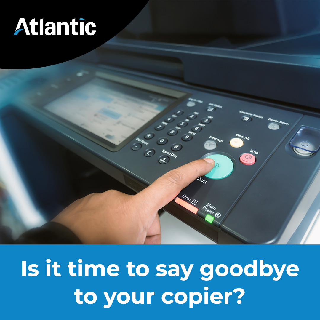 Holding onto aging office tech might seem cost-effective, but it’s not.

Copiers at the end of their life are unreliable, costly to maintain, inefficient, and can lead to security concerns. 
Atlantic helps make the switch simple: hubs.ly/Q03sc1YN0